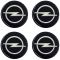 OPEL ΑΥΤΟΚΟΛΛΗΤΑ ΖΑΝΤΩΝ 7,2cm ΜΑΥΡΟ/ΧΡΩΜΙΟ ΜΕ ΕΠΙΚΑΛΥΨΗ ΣΜΑΛΤΟΥ  - 4 ΤΕΜ.